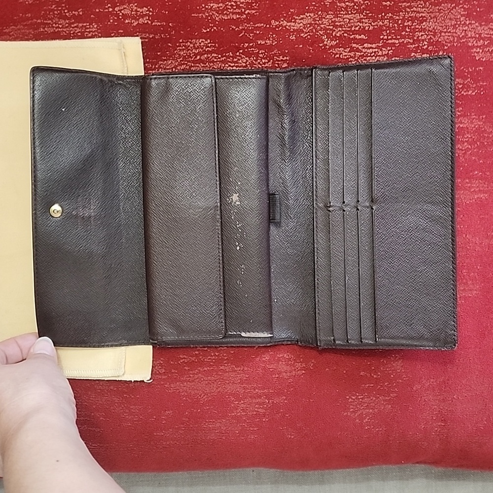 Louis Vuitton Sarah Wallet Damier Ebene Brown - Picture 4 of 8